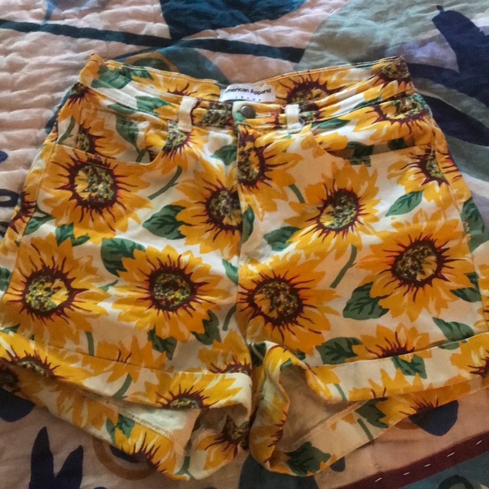 American apparel sunflower shorts